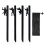 (Black)Fixed Tent Ground Nail Set Durable Lightweight Ground Nail for Birthday Gift 1