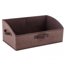(Coffee Color) Collapsible Closet Storage Bin Multipurpose Clothes Blanket Storage Basket for Basement
