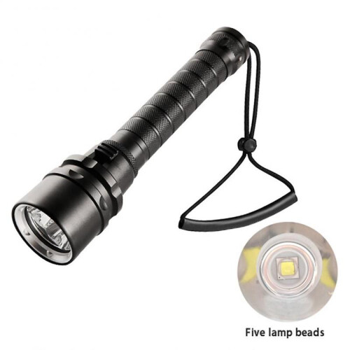 (Long 5 Lights) Amphibious Flashlight Anti-Drop Durable Flashlight for Outdoor 1