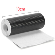 (Larghezza 10 cm-lunghezza 1 m) Adesivo per auto in fibra di carbonio 3D Adesivo per auto fai da te