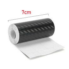 (Larghezza 7 cm-lunghezza 1 m) Adesivo per auto in fibra di carbonio 3D Adesivo per auto fai da te Rotoli