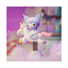 (Kuromi) Kitty Melody Sanrio Kuromi Cinnamoroll Little Twin Star Modello a dondolo Cavallo giocattolo