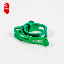 (Verde-31,8 mm) Morsetto reggisella per bicicletta CNC Morsetto reggisella per bici ultraleggero Sedile