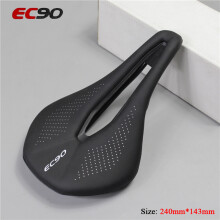 （ZB04 Nero) Sella EC90 MTB Bici da strada Sillin PU Ultraleggero Traspirante Comodo cuscino del sedile