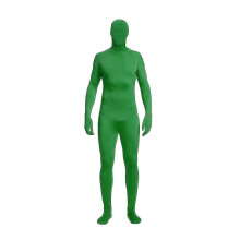 (Verde -150 cm) Costume da festa Abito Morph invisibile Tute complete in spandex per uomo adulto da