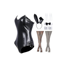 (XL) Costume cosplay Senpai da coniglietta da donna Vestito anime Cosplay Costume intero con coniglietto