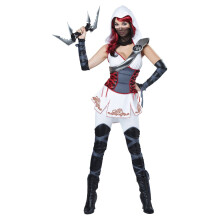 Guerriero assassino bianco Ninja sexy da donna - XS