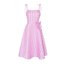 (A -XL) Costume da festa per cosplay di film Barbie da donna Abito sottoveste rosa Abiti da festa di