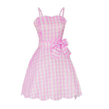 (B -XL) Costume da donna Barbie Movie Cosplay Costume da festa Abito sottoveste rosa Abiti da festa