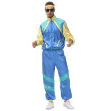 (Uomini -M) Anni '80 anni '90 Donna Uomo Costume Retro Tuta Set Abbigliamento Hip Hop Abito conchiglia