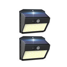 Solarbeleuchtung – 138 LED-Wandleuchten (2er-Pack) – Solar-Wandleuchte