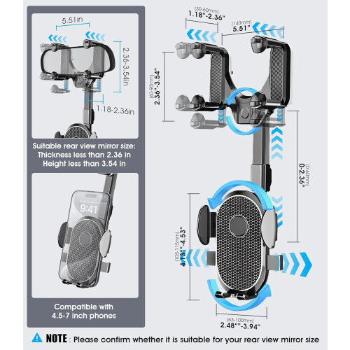 Auto-Handyhalterung – Schwarz 1