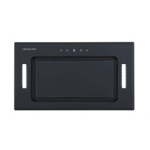 Cookology BUGL520BK/A+ Energy A+ Rated Black Glass 52cm Integrated Canopy Cooker Hood