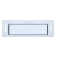 Cookology BUGL900WH/A+ Energy A+ Rated Built-in White Glass 90cm Integrated Canopy Cooker Hood