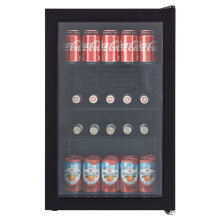 Cookology CBC70BK 70L Under Counter Drinks Fridge, Adjustable Temp, Double Glazed Glass, Energy Efficient - Black