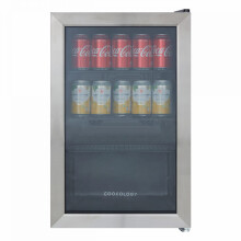 Cookology CBC70SS 70L Under Counter Drinks Fridge, Adjustable Temp, Energy Efficient - Stainless Steel