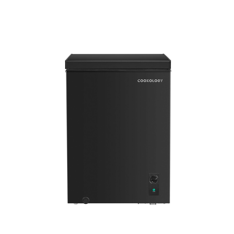 Cookology CCFZ142BK 142L Freestanding Chest Freezer, Outbuilding Safe, Fridge Mode, Temp Control, 4 Star - Black
