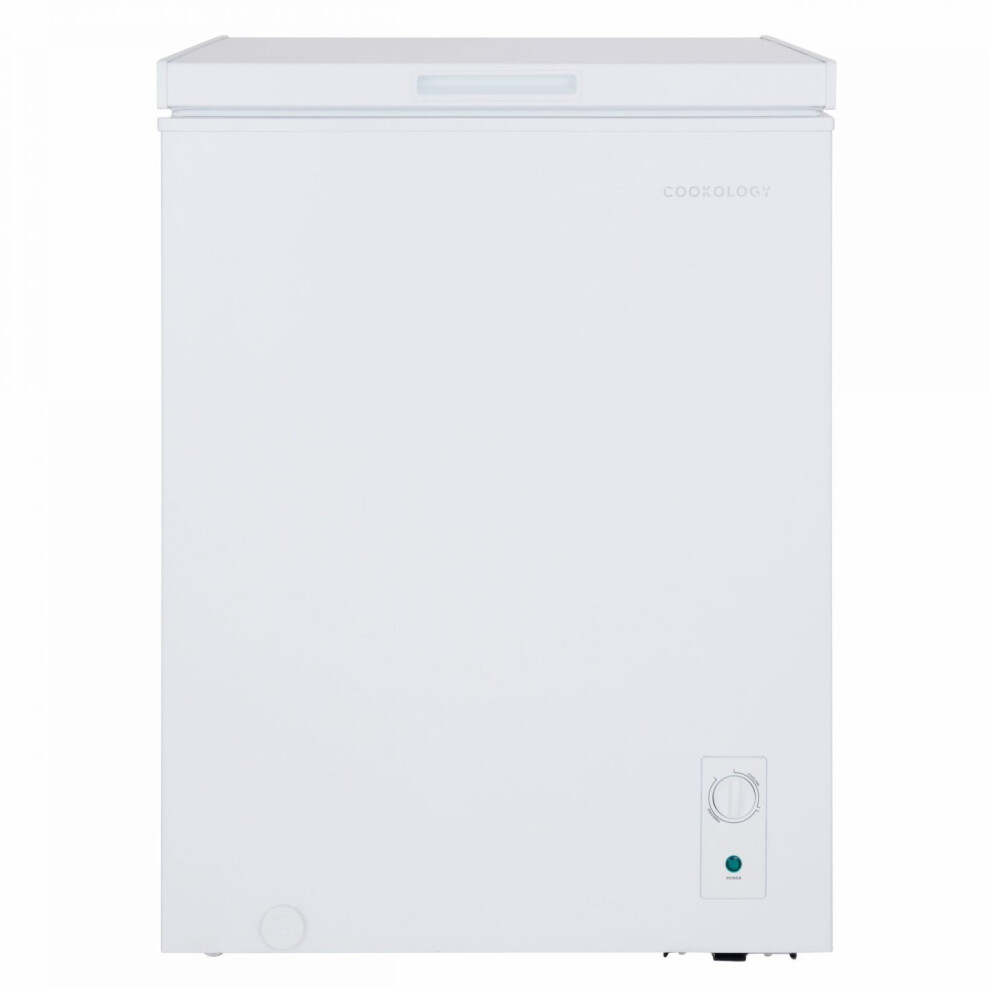 Cookology CCFZ142WH 142L Freestanding Chest Freezer, Outbuilding Safe, Adjustable Temp & Feet, 4 Star - White