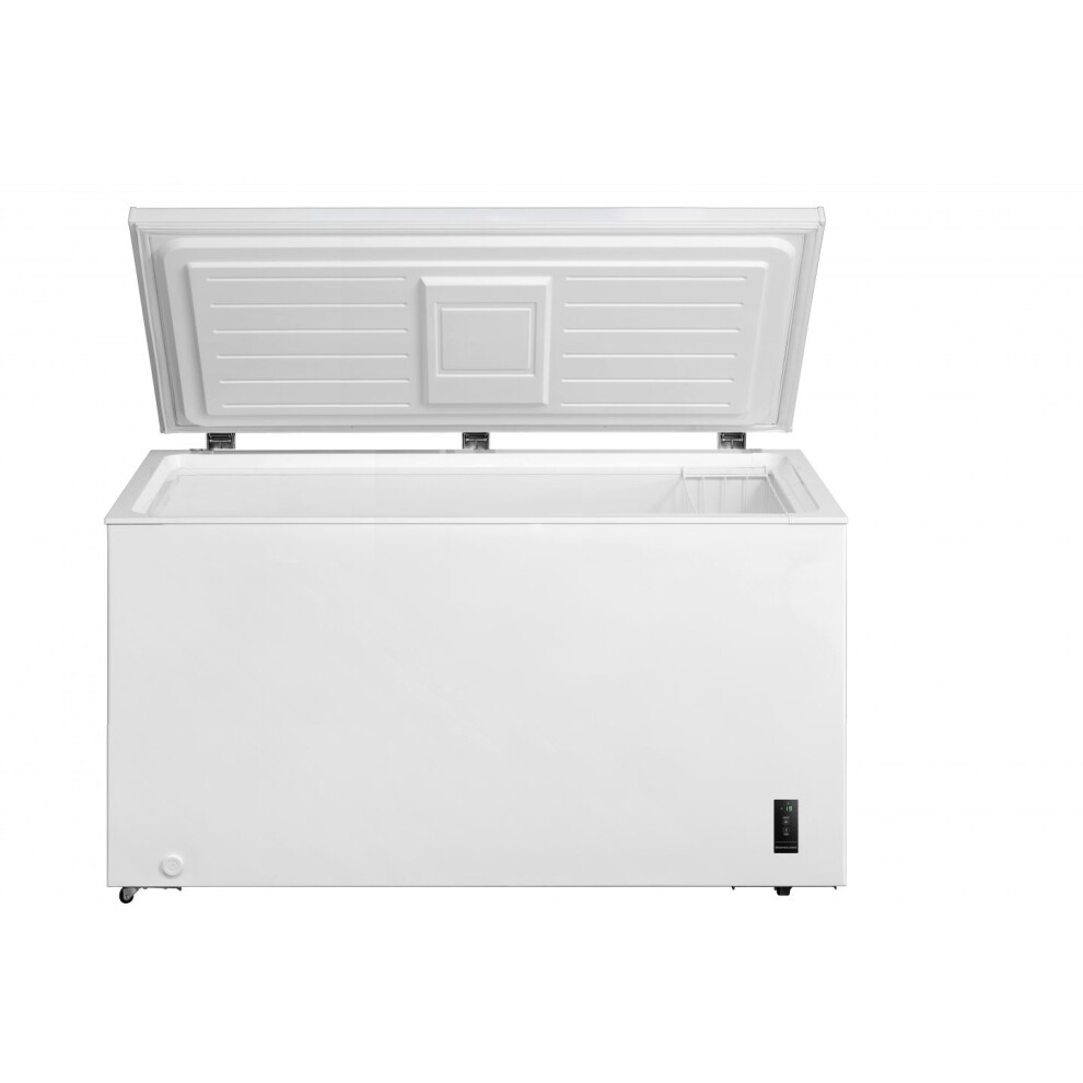 Cookology Ccfz420wh 418L Chest Freezer, Basket, Fridge Mode, Temp Control, Outbuilding Safe, 4 Star - White
