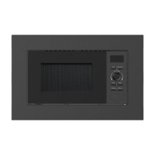 Cookology CBM20LBK Built-in Microwave, 20L, 800W, 25.5cm Turntable, 5 Power Levels, 8 Auto Programmes, Black