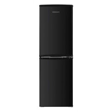 Cookology CFF1425050BK 142L Freestanding 50/50 Fridge Freezer, Adjustable Temp, LED Light, 4 Star - Black