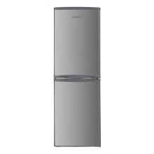 Cookology CFF1425050IX 142L Freestanding 50/50 Fridge Freezer, Adjustable Temp, LED Light, 4 Star - Inox