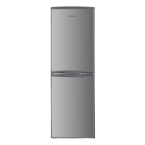 Cookology CFF1425050IX 142L Freestanding 50/50 Fridge Freezer, Adjustable Temp, LED Light, 4 Star - Inox