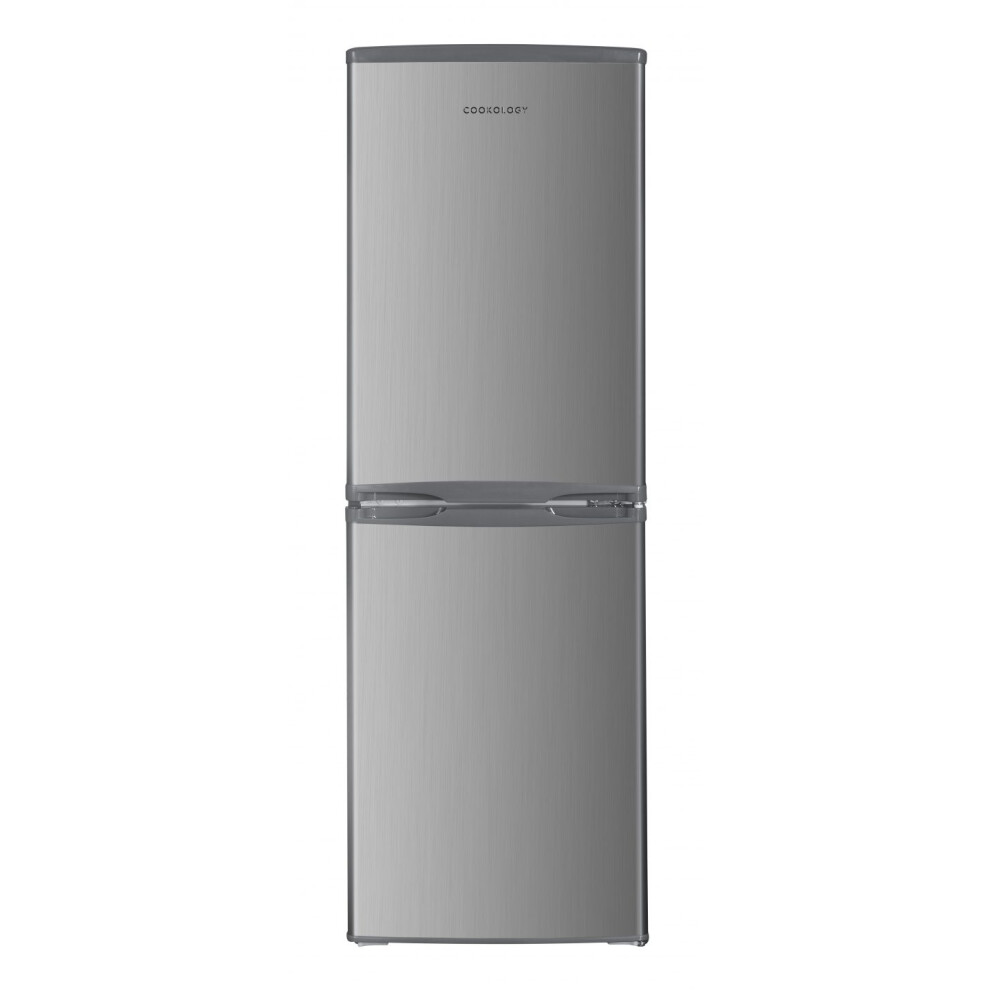 Cookology Cff1425050ix 142L Freestanding 50/50 Fridge Freezer, Adjustable Temp, Led 4 Star - Inox Light