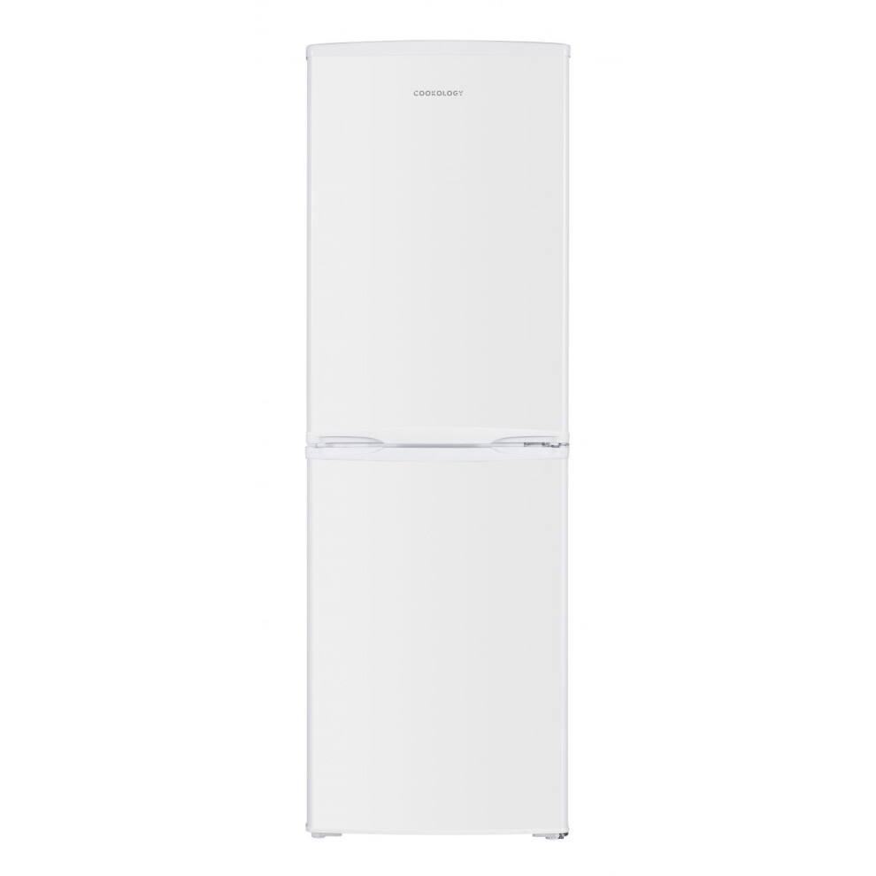 Cookology Cff1425050wh 142L Freestanding 50/50 Fridge Freezer, Adjustable Temp, Led Light, 4 Star - White