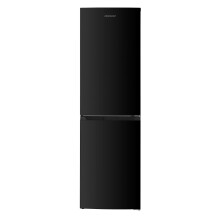 Cookology CFF2475050BK 244L Freestanding 50/50 Fridge Freezer, Static Cooling, Adj. Temp, LED Light, 4 Star - Black