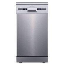 Cookology CFSD4510SS 45cm Slimline Freestanding Dishwasher, 10 Settings, 6 Programmes, Eco Mode - Stainless Steel