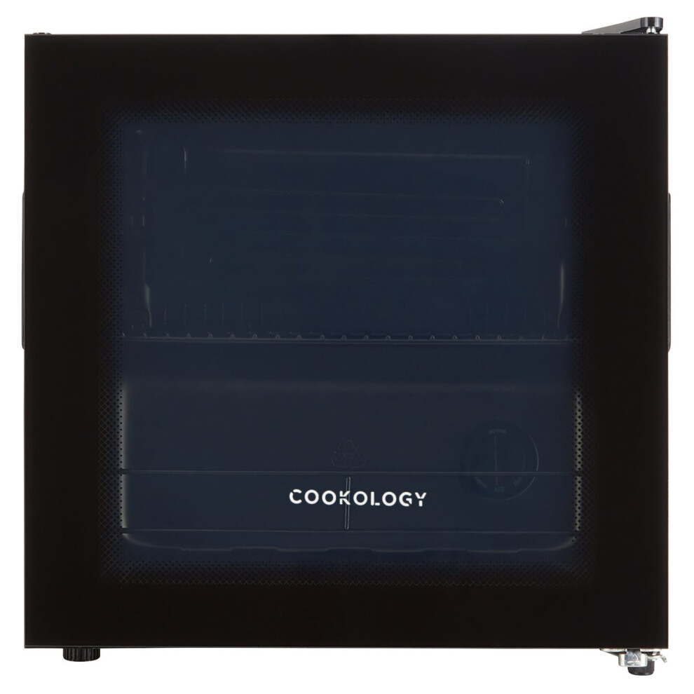 Cookology BC46BK Tabletop Drinks Cooler, 43L, 40 Can Capacity, Removable Shelves, Adjustable Temp - Black