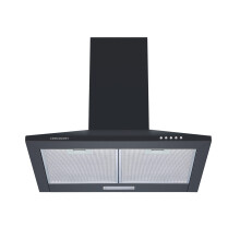 Cookology CH600BK 60cm Chimney Cooker Hood in Black | Kitchen Extractor Fan