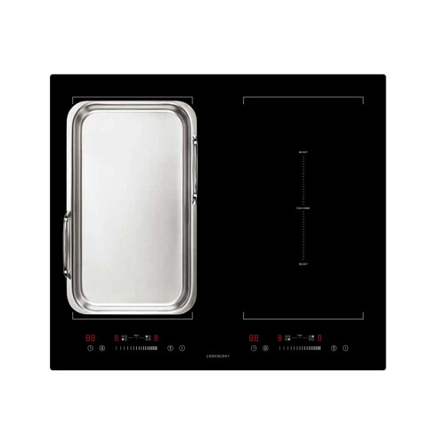 Cookology Cookology CIF600 60cm Induction Hob with Flexi Zone Function – Black 2