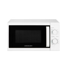 Cookology CMAFS20LWH 800W Microwave, 20L, 25cm Turntable, 5 Power Levels, Quick Defrost, Dial Timer - White