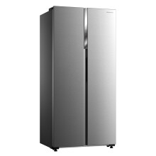 Cookology CSBS460IX 460L Side-by-Side Fridge Freezer, Frost Free, Adj. Temp, Super Freeze Setting - Inox