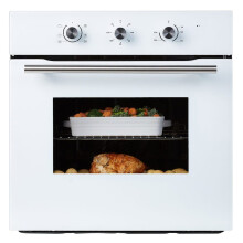 Cookology COF600WH 60cm White Built-in Single Electric Fan Forced Oven & timer