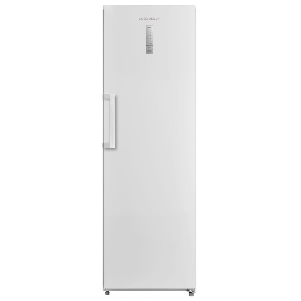 Cookology Ctfr362wh 362L Tall Larder Fridge, Frost Free, Touch Temp Control, Adj. Shelves, Reversible Door - White