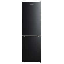 Cookology CFF174BK 174L Freestanding Fridge Freezer, Static Cooling, Adjustable Temp, LED Light, 4 Star - Black