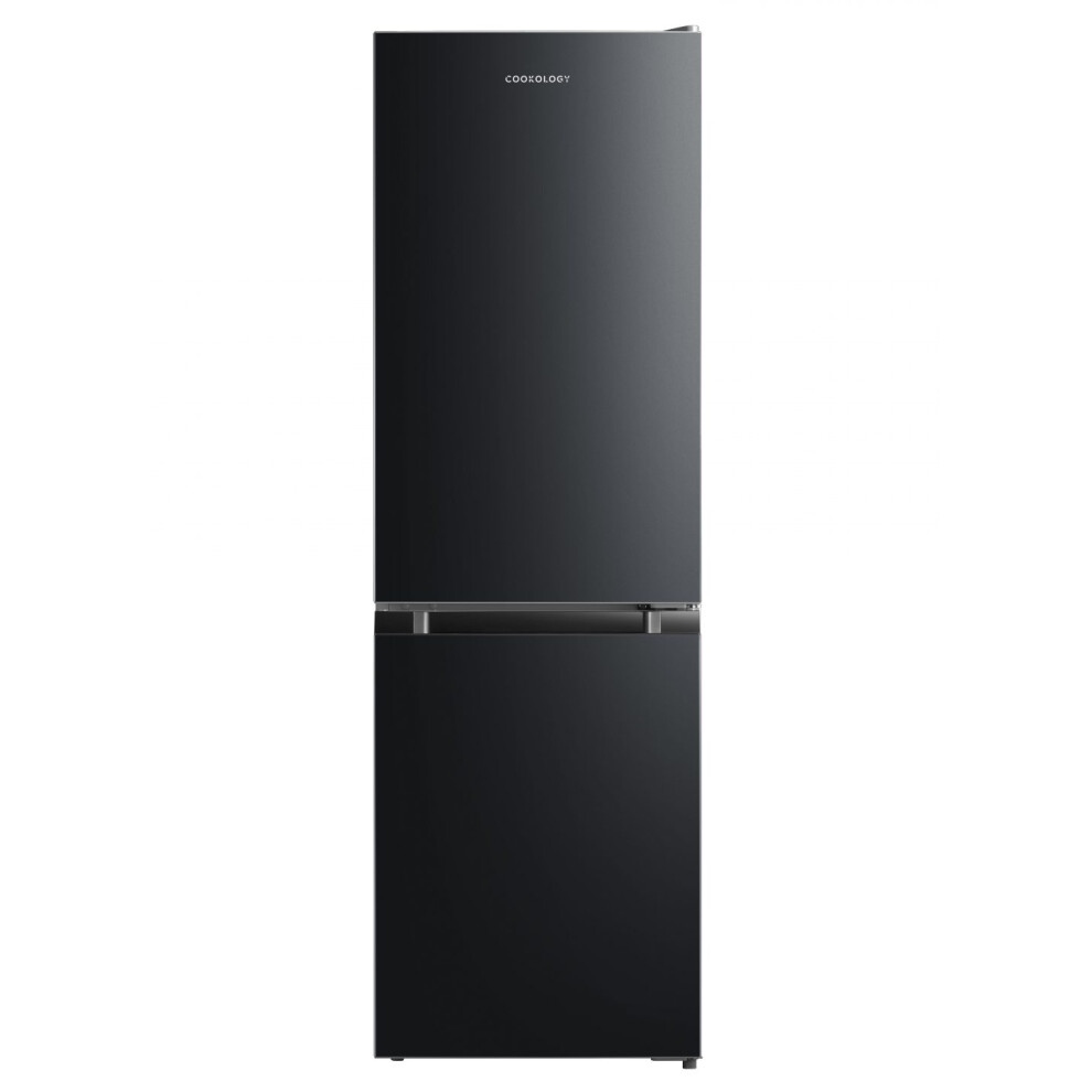 Cookology Cff174bk 174L Freestanding Fridge Freezer, Static Cooling, Adjustable Temp, Led Light, 4 Star - Black