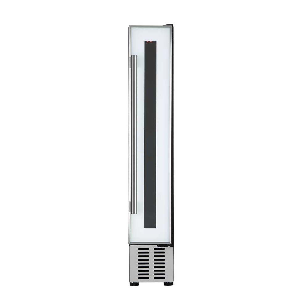 Cookology CWC150WH 15cm Wine Cooler, 7 Bottles, 20L, Digital Temp Control, Reversible Door, Undercounter - White