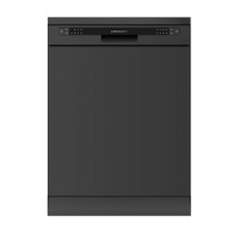 Cookology CFSD613BK 60cm Wide Freestanding Full Size Undercounter Dishwasher, 6 Programme Settings with Eco Mode, 13 Place Settings - In Black