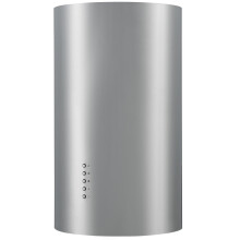 Cookology 35cm Cylinder Island Cooker Hood, Ceiling Mounted Extractor Fan (Stainless Steel)