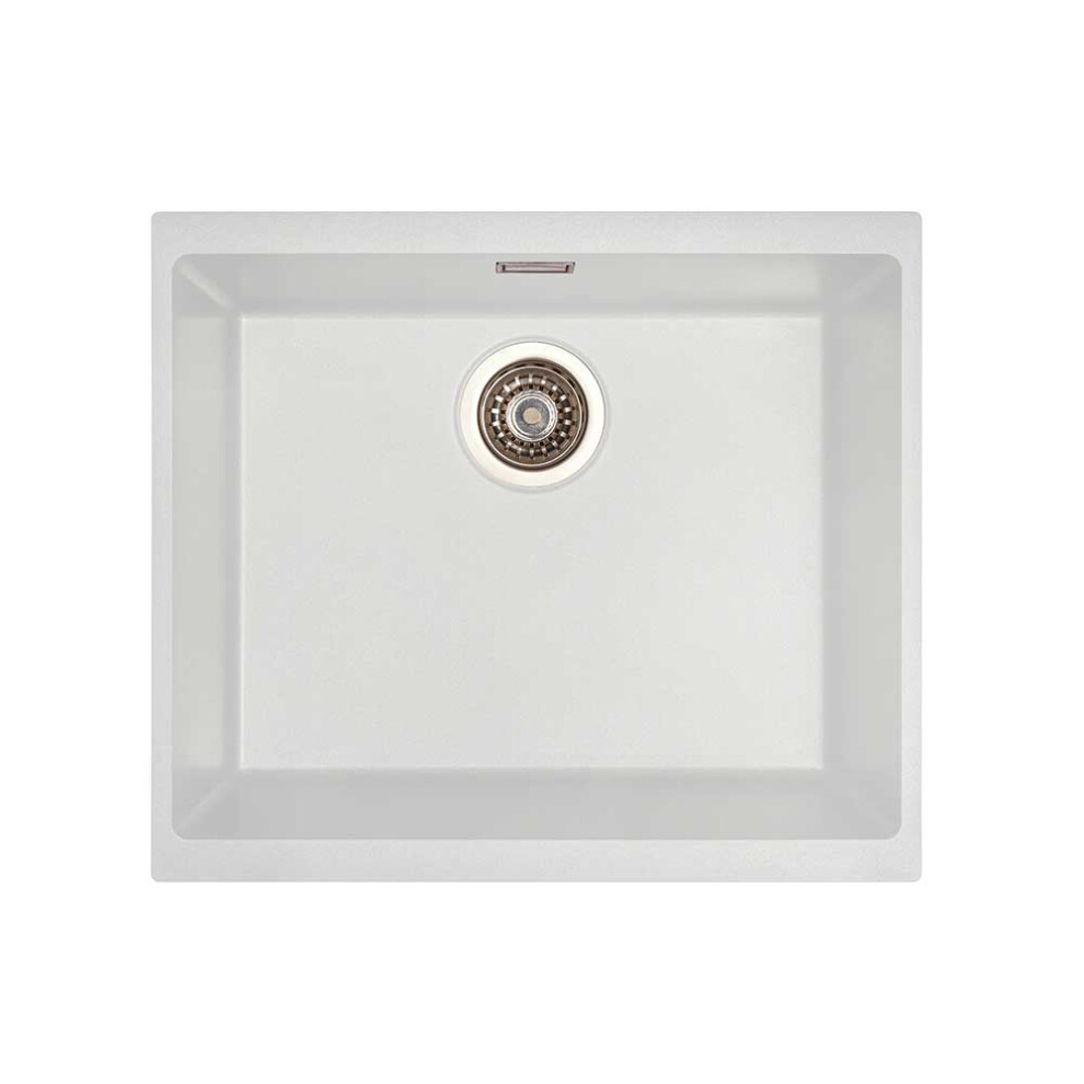 Cookology Firenze Granite Sink (White)