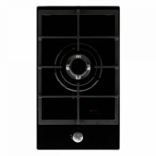 Cookology GGH301BK 30cm Gas on Glass Hob Wok Burner with LPG Conversion Kit