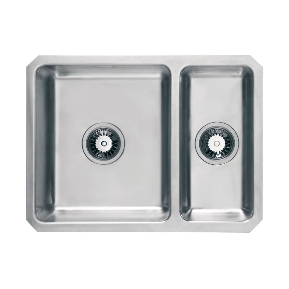 Cookology Grosseto 1.5 Bowl Undermount Sink – Stainless Steel