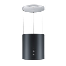 Cookology Ceiling Wire Hung Island Cooker Hood Extractor Fan (Black)