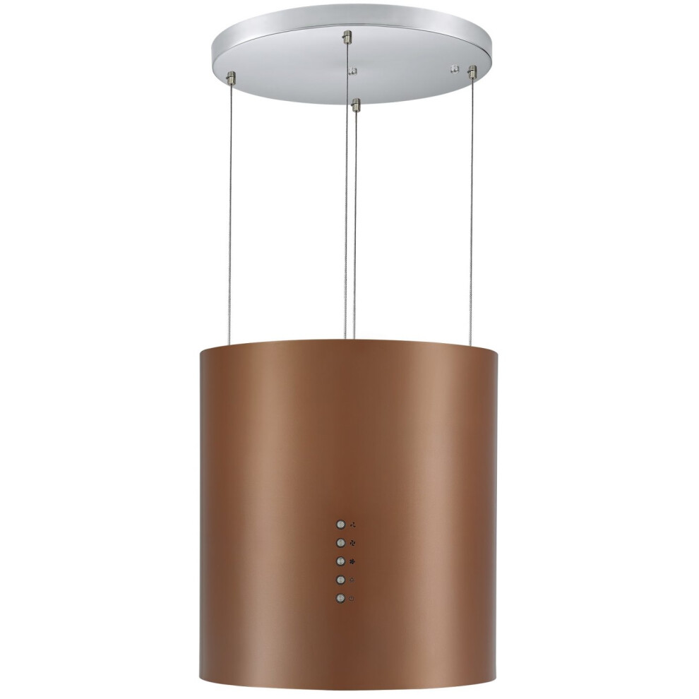 Cookology Hicyl351cop/A++ Ceiling Wire Hung Island Cooker Hood Extractor Fan - Energy A++ Rated - In Copper