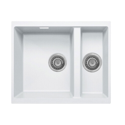 Cookology Cookology Lucca Granite Composite Kitchen Sink - 1.5 Bowl (White) 2