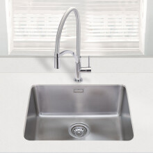 Cookology Parma Large Single Bowl Sink – Undermounted – Stainless Steel